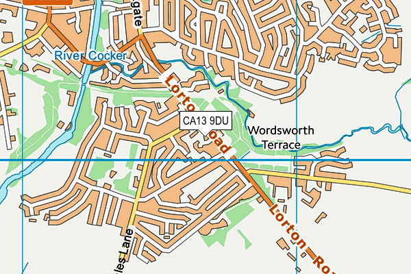 CA13 9DU map - OS VectorMap District (Ordnance Survey)