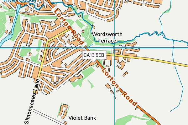 CA13 9EB map - OS VectorMap District (Ordnance Survey)