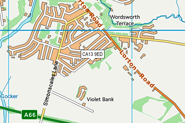 CA13 9ED map - OS VectorMap District (Ordnance Survey)