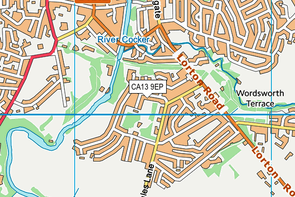 CA13 9EP map - OS VectorMap District (Ordnance Survey)