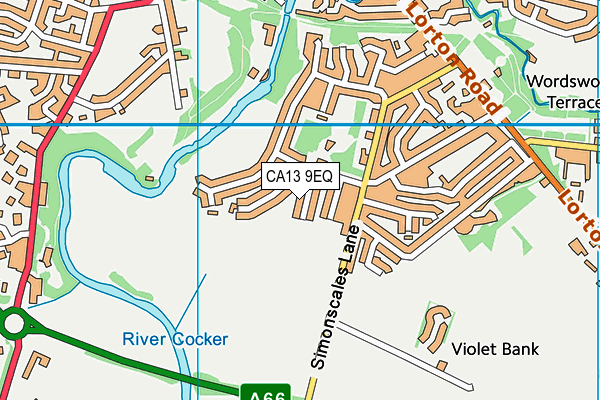 CA13 9EQ map - OS VectorMap District (Ordnance Survey)