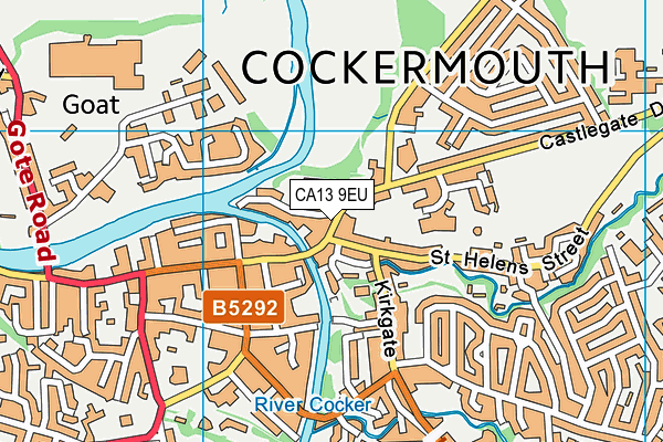 CA13 9EU map - OS VectorMap District (Ordnance Survey)