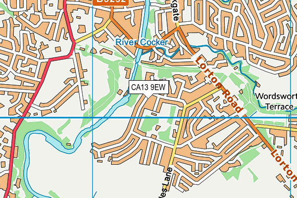 CA13 9EW map - OS VectorMap District (Ordnance Survey)