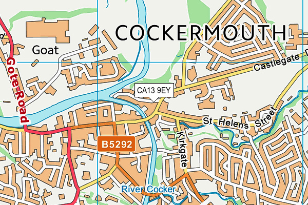 CA13 9EY map - OS VectorMap District (Ordnance Survey)