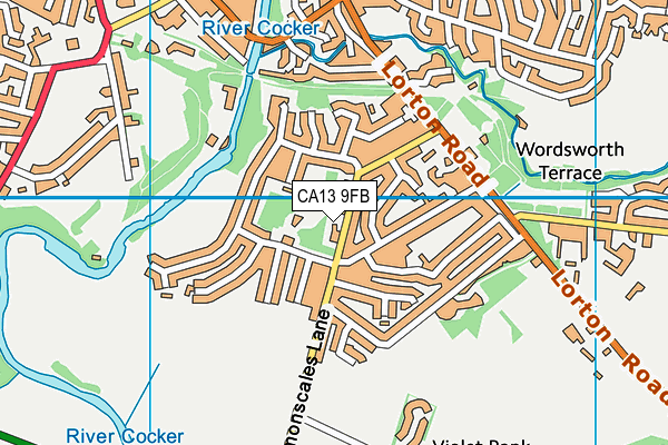 CA13 9FB map - OS VectorMap District (Ordnance Survey)