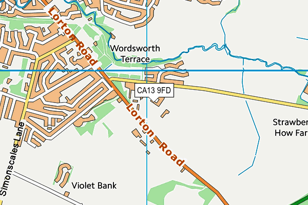 CA13 9FD map - OS VectorMap District (Ordnance Survey)