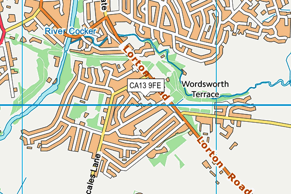 CA13 9FE map - OS VectorMap District (Ordnance Survey)