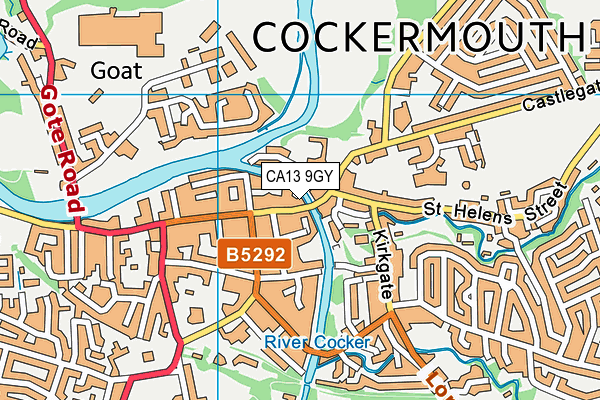 CA13 9GY map - OS VectorMap District (Ordnance Survey)