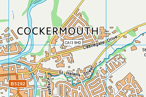 CA13 9HD map - OS VectorMap District (Ordnance Survey)