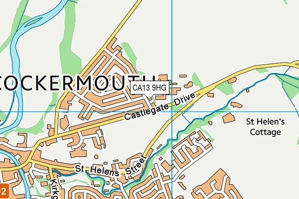 CA13 9HG map - OS VectorMap District (Ordnance Survey)