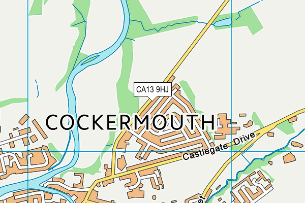 CA13 9HJ map - OS VectorMap District (Ordnance Survey)