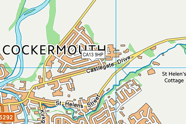 CA13 9HP map - OS VectorMap District (Ordnance Survey)