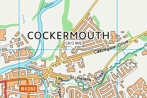 CA13 9HS map - OS VectorMap District (Ordnance Survey)