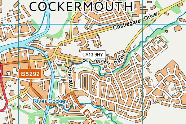 CA13 9HY map - OS VectorMap District (Ordnance Survey)