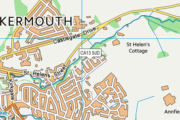 CA13 9JD map - OS VectorMap District (Ordnance Survey)