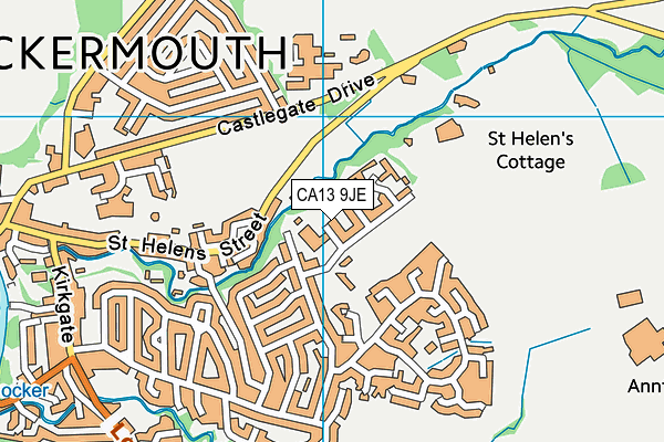 CA13 9JE map - OS VectorMap District (Ordnance Survey)