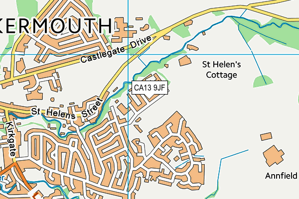 Highfield Sports Ground map (CA13 9JF) - OS VectorMap District (Ordnance Survey)