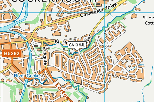 CA13 9JL map - OS VectorMap District (Ordnance Survey)