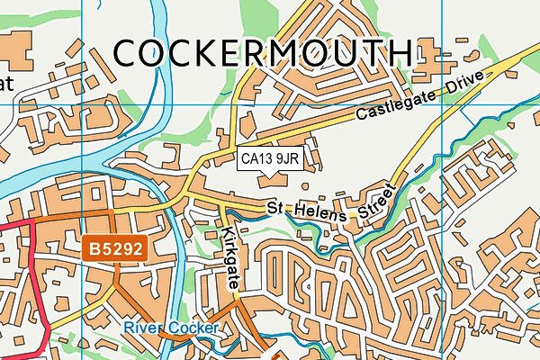 Cockermouth Leisure Centre map (CA13 9JR) - OS VectorMap District (Ordnance Survey)