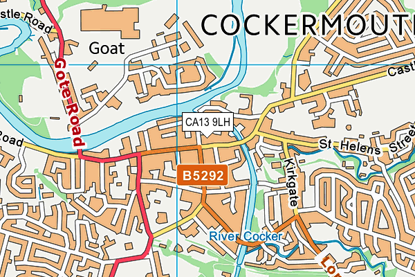 CA13 9LH map - OS VectorMap District (Ordnance Survey)