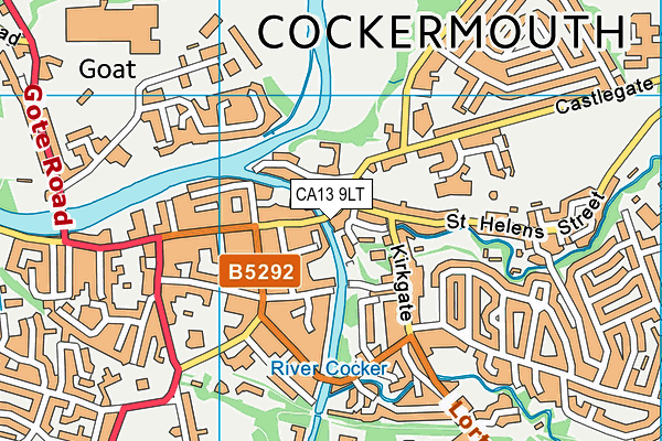 CA13 9LT map - OS VectorMap District (Ordnance Survey)