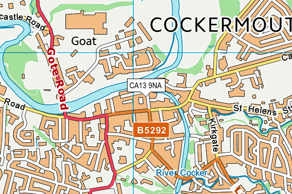 Map of THE VICKY COCKERMOUTH LTD at district scale