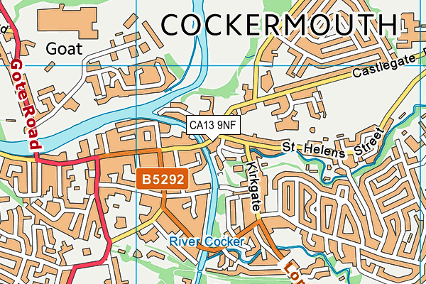 CA13 9NF map - OS VectorMap District (Ordnance Survey)