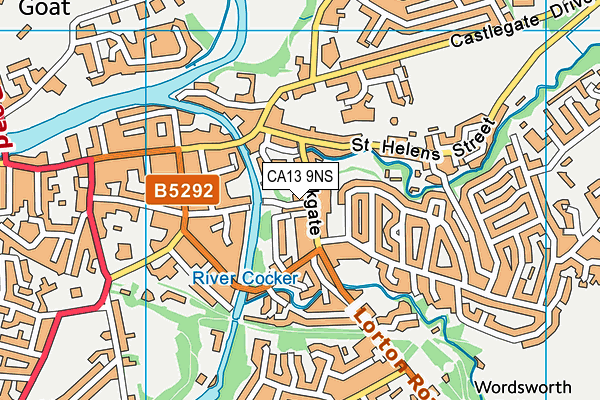 CA13 9NS map - OS VectorMap District (Ordnance Survey)