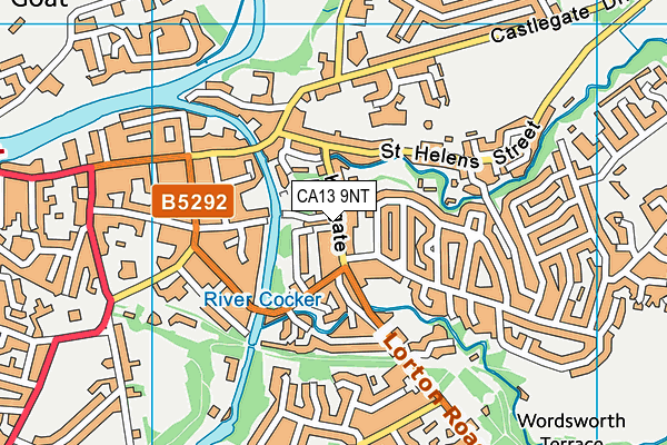 CA13 9NT map - OS VectorMap District (Ordnance Survey)