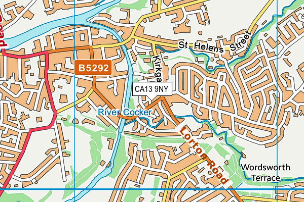 CA13 9NY map - OS VectorMap District (Ordnance Survey)
