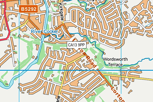 CA13 9PP map - OS VectorMap District (Ordnance Survey)