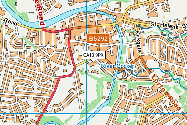 CA13 9PX map - OS VectorMap District (Ordnance Survey)
