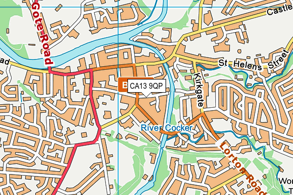 CA13 9QP map - OS VectorMap District (Ordnance Survey)