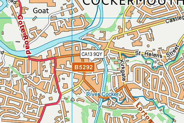 CA13 9QY map - OS VectorMap District (Ordnance Survey)