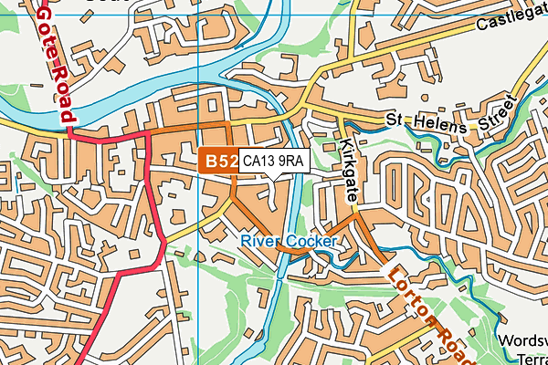 CA13 9RA map - OS VectorMap District (Ordnance Survey)