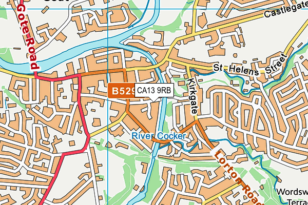 CA13 9RB map - OS VectorMap District (Ordnance Survey)