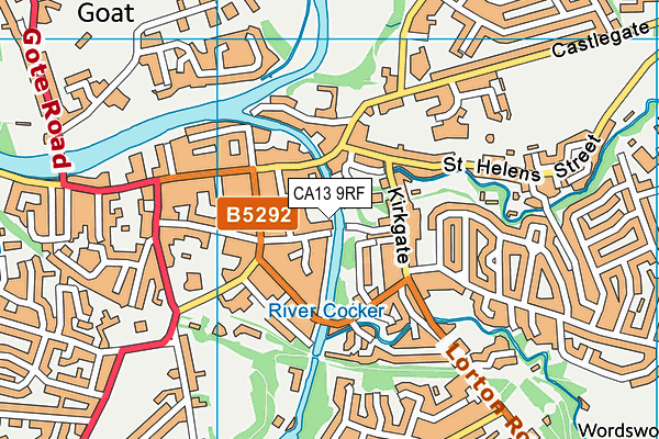 CA13 9RF map - OS VectorMap District (Ordnance Survey)