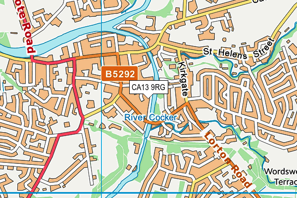 CA13 9RG map - OS VectorMap District (Ordnance Survey)