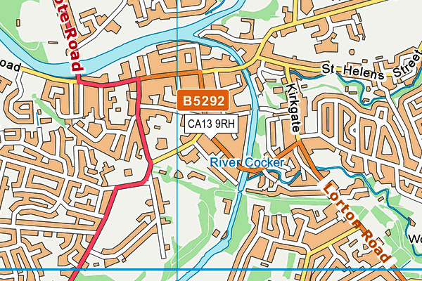 Map of COCKERMOUTH PHYSIOTHERAPY LTD at district scale