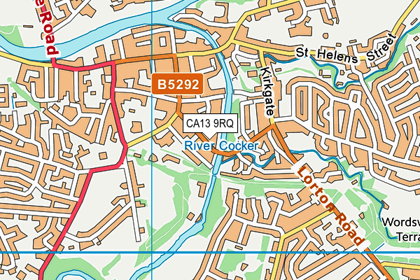 CA13 9RQ map - OS VectorMap District (Ordnance Survey)