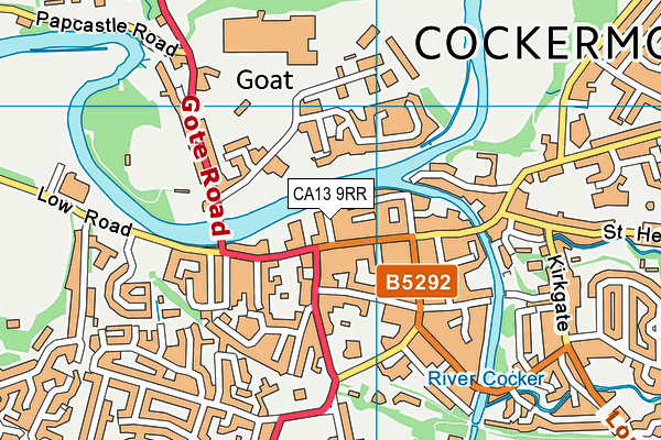 CA13 9RR map - OS VectorMap District (Ordnance Survey)