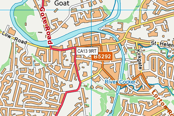 CA13 9RT map - OS VectorMap District (Ordnance Survey)