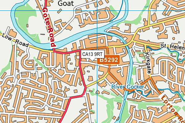 Map of THE NEW COCK AND BULL LTD at district scale