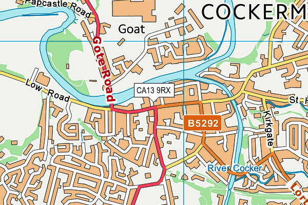 CA13 9RX map - OS VectorMap District (Ordnance Survey)