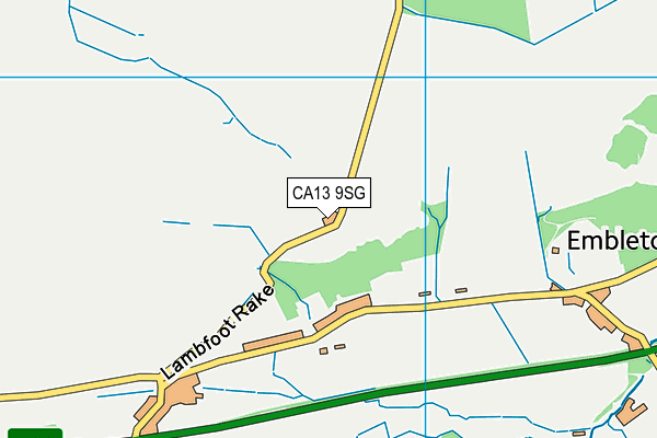 Cockermouth Golf Club map (CA13 9SG) - OS VectorMap District (Ordnance Survey)