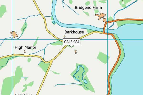 CA13 9SJ map - OS VectorMap District (Ordnance Survey)