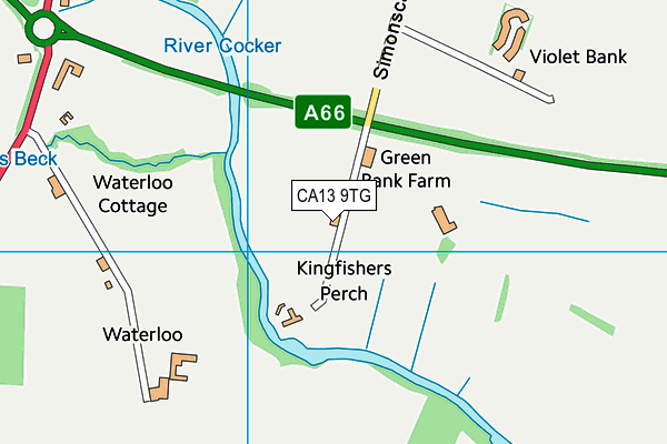 CA13 9TG map - OS VectorMap District (Ordnance Survey)