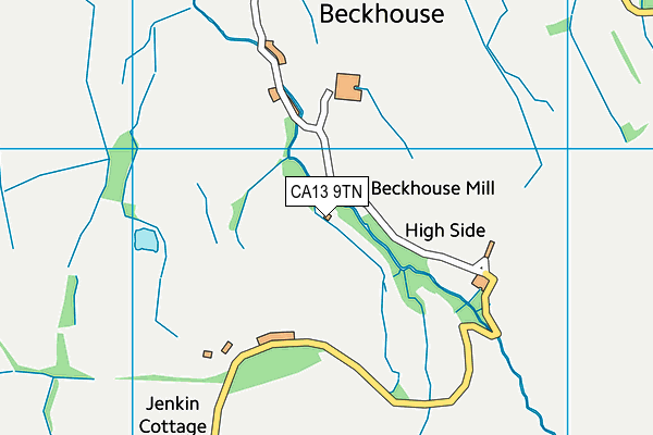 CA13 9TN map - OS VectorMap District (Ordnance Survey)