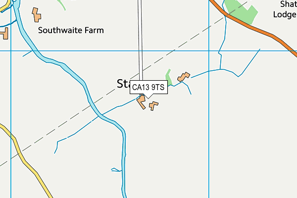 CA13 9TS map - OS VectorMap District (Ordnance Survey)