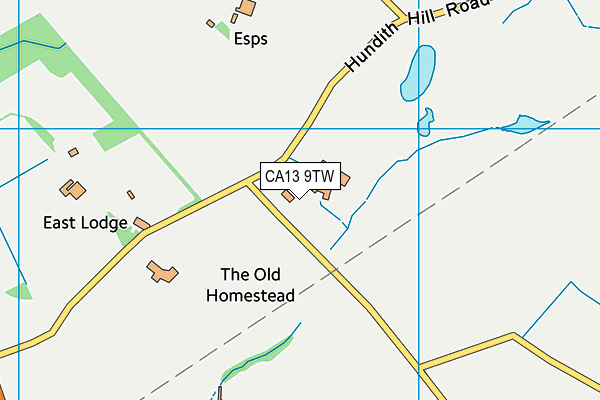 CA13 9TW map - OS VectorMap District (Ordnance Survey)